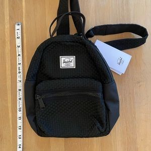 NWT Black Herschel Nova Mini backpack
